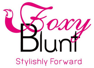 FOXY BLUNT STYLISHLY FORWARD logo