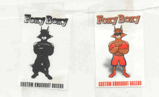 FOXY BOXY CUSTOM KNOCKOUT BOXERS logo