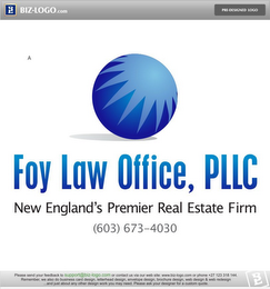 FOY LAW OFFICE, PLLC NEW ENGLAND'S PREMIER REAL ESTATE FIRM (603)673-4030 logo