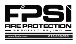 FPSI FIRE PROTECTION SPECIALTIES, INC WWW.FPSISD.COM 619-939-FPSI logo