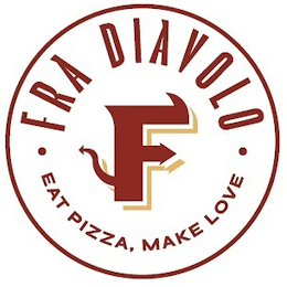 FRA DIAVOLO EAT PIZZA, MAKE LOVE logo