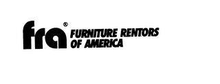 FRA FURNITURE RENTORS OF AMERICA logo
