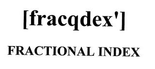 (FRACQDEX') FRACTIONAL INDEX logo