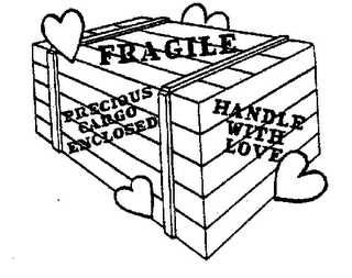FRAGILE PRECIOUS CARGO ENCLOSED HANDLE WITH LOVE logo