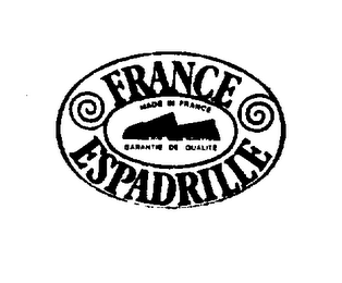FRANCE ESPADRILLE MADE IN FRANCE GARANTIE DE QUALITE logo