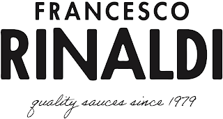 FRANCESCO RINALDI QUALITY SAUCES SINCE 1979 logo