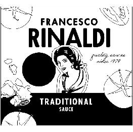 FRANCESCO RINALDI QUALITY SAUCES SINCE 1979 TRADITIONAL SAUCE logo