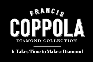 FRANCIS COPPOLA DIAMOND COLLECTION IT TAKES TIME TO MAKE A DIAMOND logo