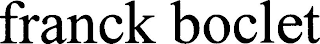 FRANCK BOCLET logo
