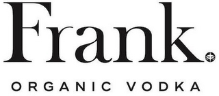 FRANK. ORGANIC VODKA logo