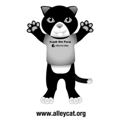 FRANK THE FERAL ALLEY CAT ALLIES WWW.ALLEYCAT.ORG logo