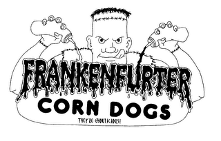FRANKENFURTER CORN DOGS THEY'RE GHOULICIOUS logo