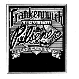 FRANKENMUTH GERMAN-STYLE PILSENER AWARD-WINNING, FIRE-BREWED BEER logo