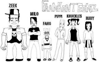 FRANKENTEENZ ZEEK MILD FANG PIPPI KNUCKLES RUBY logo