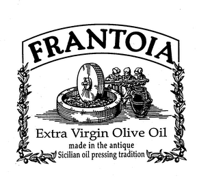 FRANTOIA EXTRA VIRGIN OLIVE OIL MADE IN THE ANTIQUE SICILIAN OIL PRESSING TRADITION logo