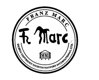 FRANZ MARC FZ MARC MMI NYC DESIGN COPYRIGHT MUSEUM MASTERS INTERNATIONAL, LTD. logo