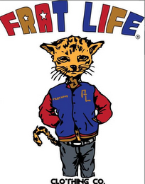 FRAT LIFE CLOTHING CO. FRAT LIFE logo