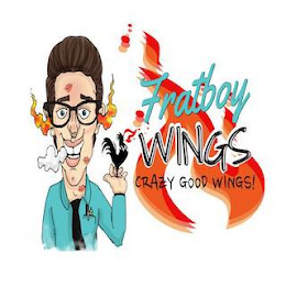 FRATBOY WINGS CRAZY GOOD WINGS! logo
