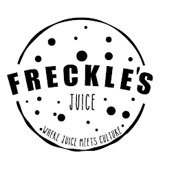 FRECKLE'S JUICE WHERE JUICE MEETS CULTURE logo
