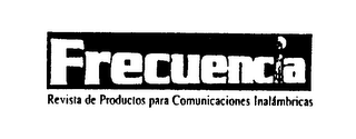 FRECUENCIA REVISTA DE PRODUCTOS PARA COMUNICACIONES INALAMBRICAS logo