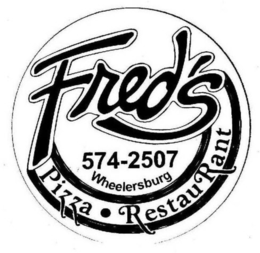 FRED'S PIZZA RESTAURANT WHEELERSBURG 574-2507 logo