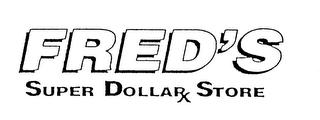 FRED'S SUPER DOLLAR STORE RX logo