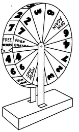 FREE BREAKFAST 4 6 SPIN AGAIN 3 2 7 4 6 SPIN AGAIN 8 3 2 7 logo