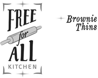 FREE FOR ALL KITCHEN BROWNIE THINS logo