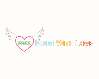 FREE HUGS WITH LOVE logo