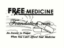 FREE MEDICINE FOUNDATION.COM AN ANSWER TO PRAYER WHEN YOU CAN'T AFFORD YOUR MEDICINE logo
