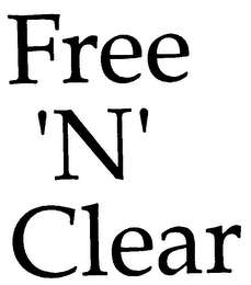 FREE 'N' CLEAR logo