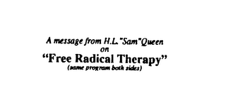 FREE RADICAL THERAPY logo