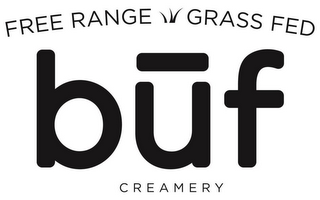 FREE RANGE GRASS FED BUF CREAMERY logo