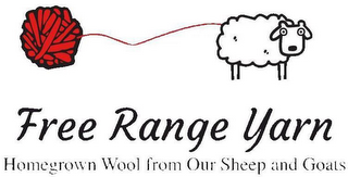 FREE RANGE YARN HOME GROWN WOOL FROM OUR SHEEP AND GOATS logo