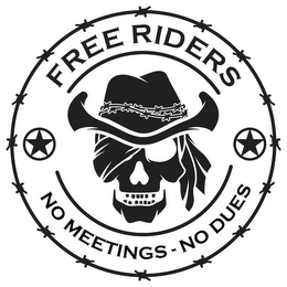 FREE RIDERS NO MEETINGS - NO DUES logo