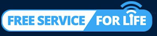 FREE SERVICE FOR LIFE logo