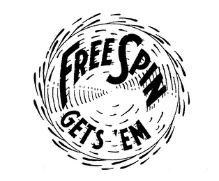 FREE SPIN GETS 'EM logo