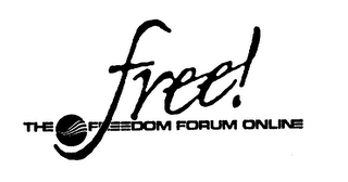FREE! THE FREEDOM FORUM ONLINE logo
