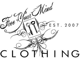 FREE YOUR MIND CLOTHING EST. 2007 logo