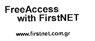 FREEACCESS WITH FIRSTNET" FOLLOWED BY THE URL "WWW.FIRSTNET.COM.GR" logo
