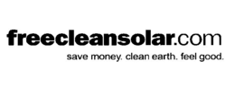 FREECLEANSOLAR.COM SAVE MONEY. CLEAN EARTH. FEEL GOOD. logo