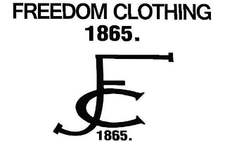 FREEDOM CLOTHING 1865. FC 1865. logo