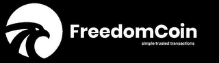 FREEDOM COIN SIMPLE TRUSTED TRANSACTIONS logo