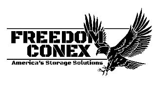 FREEDOM CONEX AMERICA'S STORAGE SOLUTIONS logo