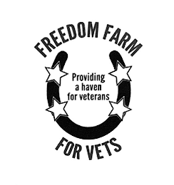 FREEDOM FARM FOR VETS PROVIDING A HAVEN FOR VETERANS logo
