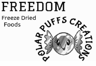 FREEDOM FREEZE DRIED FOODS POLAR PUFFS CREATIONS logo