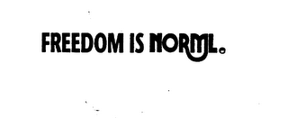 FREEDOM IS NORML. logo
