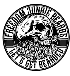 FREEDOM JUNKIE BEARDS LET'S GET BEARDED logo