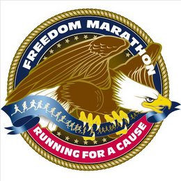 FREEDOM MARATHON RUNNING FOR A CAUSE logo