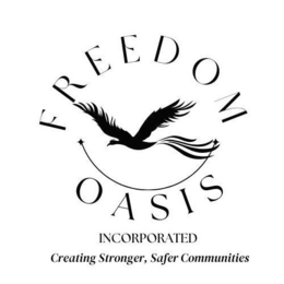 FREEDOM OASIS INCORPORATED CREATING STRONGER, SAFER COMMUNITIES logo